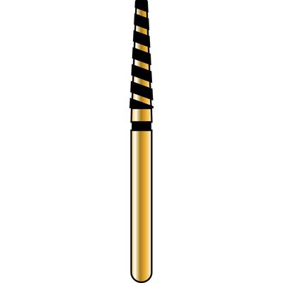 Alpen® TurboCut™ Diamond Burs – FG, Super Coarse, Black, 5/Pkg