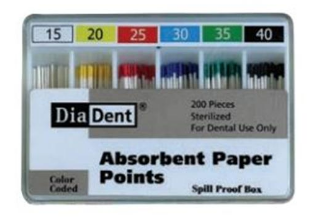 Paper Points Size 40 Cell Package mm Marked 200/Bx - 3Z Dental