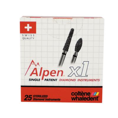 Alpen® x1 Single Use Diamond Burs – FG, 25/Pkg