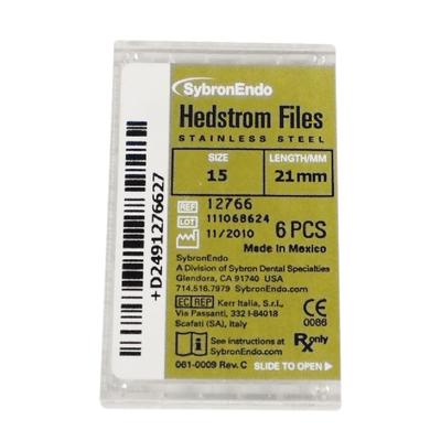 Hedstrom Files – Plastic Handle, Stainless Steel, 6/Pkg