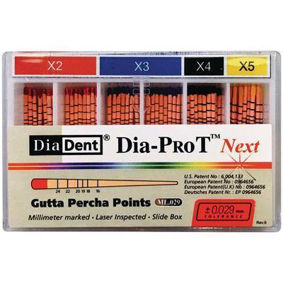 Dia-Pro T™ NEXT Gutta Percha Points, 60/Pkg - 3Z Dental