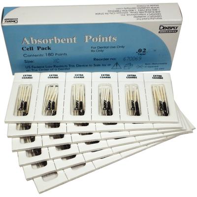 Absorbent Paper Points – Sterile, Cell Pack, 180/Box