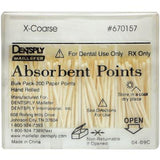 Absorbent Paper Points – Hand Rolled, Nonsterile, 200/Pkg