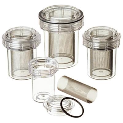 Evac-u-Trap™ 2350-FS Disposable Canister – Internal Thread, Fine Mesh 3-1/2" x 4-3/8", 8/Pkg