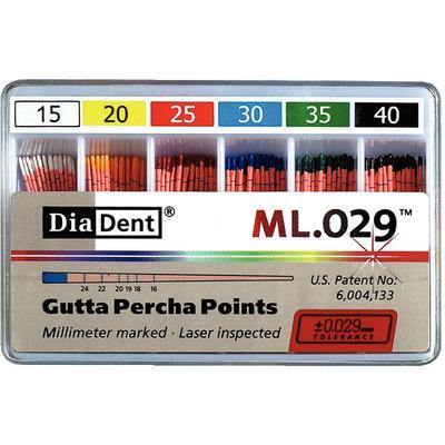 Millimeter Marked and Laser Inspected Gutta Percha Points – Gutta Percha ISO ML.029, 120/Box - 3Z Dental