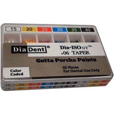 Dia-ISO GT™ Gutta Percha Points – 0.06 Taper, 60/Box - 3Z Dental