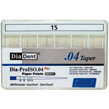 Dia-ProISO GT Paper Points – 0.04 Taper, Spillproof Packaging, 100/Pkg - 3Z Dental