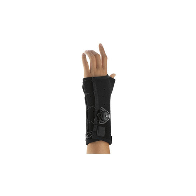 Exos® Long Thumb Spica Brace, Left, with Boa®, Black