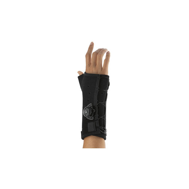 Exos® Long Thumb Spica Brace, Right, with Boa®, Black