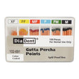 Gutta Percha Points ISO Sizes Nonmarked – Auxiliary Sizes, Spill-Proof and Slide Box, 100/Pkg - 3Z Dental