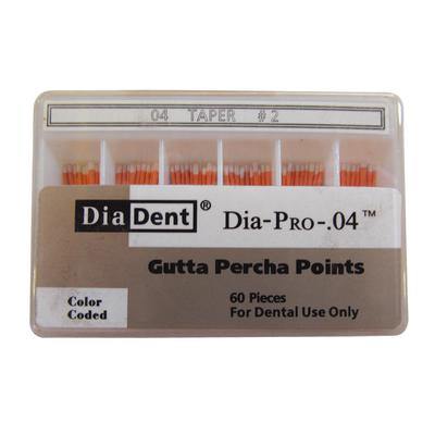 Dia-PRO™ Gutta Percha Points – 0.04 Taper, 60/Box - 3Z Dental