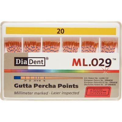 Millimeter Marked and Laser Inspected Gutta Percha Points – Gutta Percha ISO ML.029, 120/Box - 3Z Dental