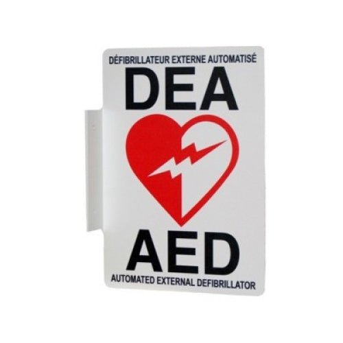 AED Wall Sign, Bilingual, W7" x L10"