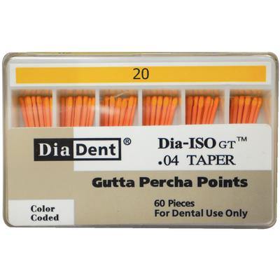 Dia-ISO GT™ Gutta Percha Points – 0.04 Taper, Slide Package 60/Box - 3Z Dental