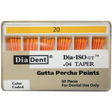 Dia-ISO GT™ Gutta Percha Points – 0.04 Taper, Slide Package 60/Box - 3Z Dental