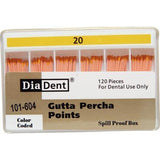 Gutta Percha Points – ISO Sized, Nonmarked, Spill-Proof and Slide, 120/Pkg - 3Z Dental