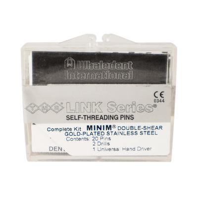 TMS® Link Series® Self-Threading Pins – Minim Single Shear Kits, Gold-Plated Stainless Steel - 3Z Dental (6151307788480)