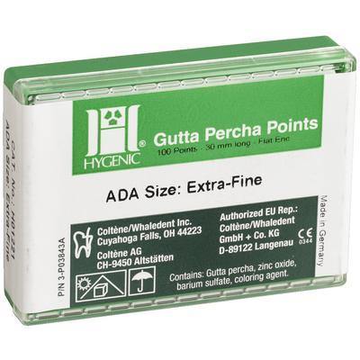 Hygenic® Gutta Percha Points – Auxiliary Size, ADA Specification 57 - 3Z Dental (6158513438912)