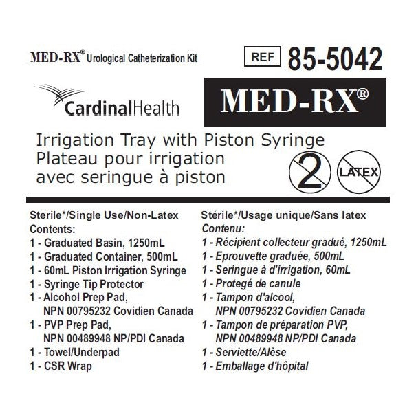 Irrigation Tray With Piston Syringe - 85-5042