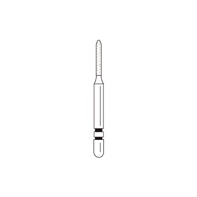 Two Striper® Diamond Burs – FG, Coarse, Green, Cylinder Modified Beveled End, 5/Pkg