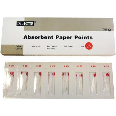 Absorbent Paper Points – Cell Pack, ISO Sizes, 200/Box - 3Z Dental