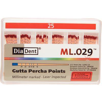 Millimeter Marked and Laser Inspected Gutta Percha Points – Gutta Percha ISO ML.029, 120/Box - 3Z Dental