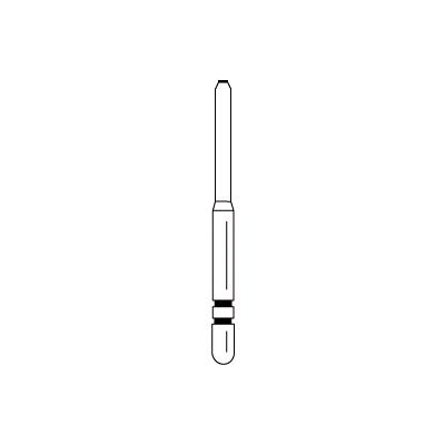 Two Striper® Tissue Guard End Cutting TGE™ Specialty Diamond Burs – FG, End Cutting, 5/Pkg