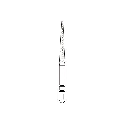 Two Striper® Diamond Burs – FG, Fine, Red, Taper Flat End, 5/Pkg