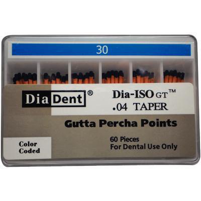 Dia-ISO GT™ Gutta Percha Points – 0.04 Taper, Slide Package 60/Box - 3Z Dental