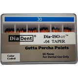 Dia-ISO GT™ Gutta Percha Points – 0.04 Taper, Slide Package 60/Box - 3Z Dental