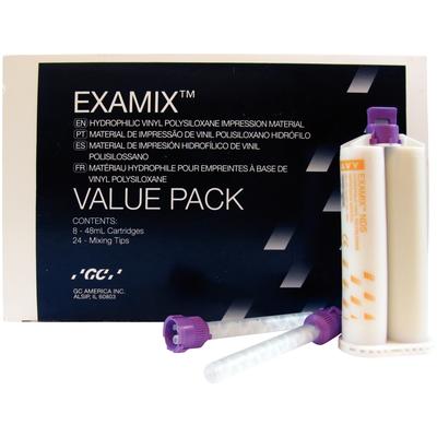 EXAMIX™ NDS Vinyl Polysiloxane Impression Material – 8-Pack with Tips, Value Pack