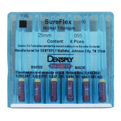 Sureflex Titan K-Files – 25 mm, 6/Pkg