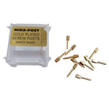 Mirapost Classic Gold Plated Screw Posts – Refill, 12/Pkg