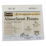 Absorbent Endodontic Paper Points – Standard ISO Sizes, 0.02 Taper, Nonsterile Bulk Package, 200/Box