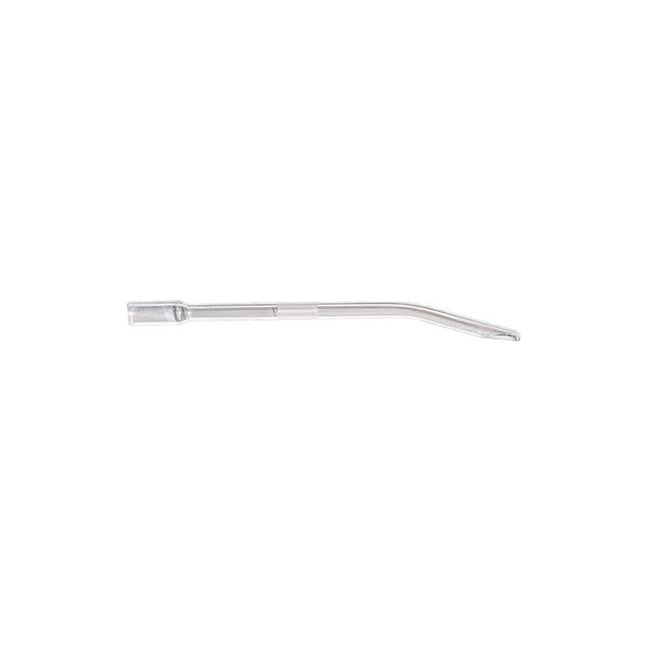 Vacuum Curette, Curved, Rigid, Clear