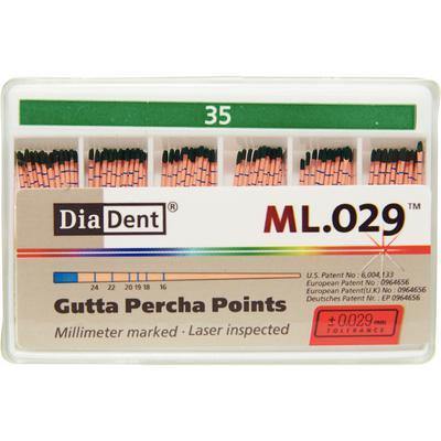 Millimeter Marked and Laser Inspected Gutta Percha Points – Gutta Percha ISO ML.029, 120/Box - 3Z Dental