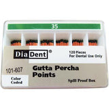 Gutta Percha Points – ISO Sized, Nonmarked, Spill-Proof and Slide, 120/Pkg - 3Z Dental