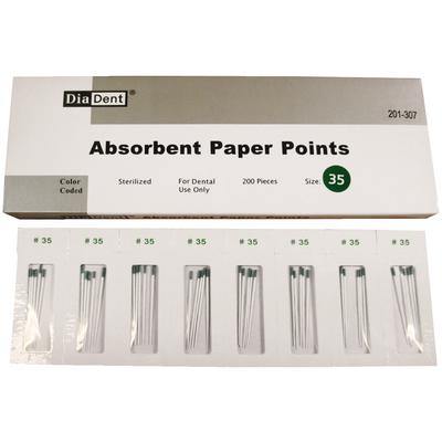 Absorbent Paper Points – Cell Pack, ISO Sizes, 200/Box - 3Z Dental