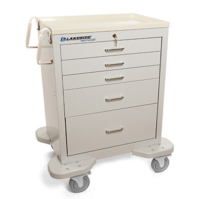 Treatment Cart, Classic, Key Lock, Five Drawer