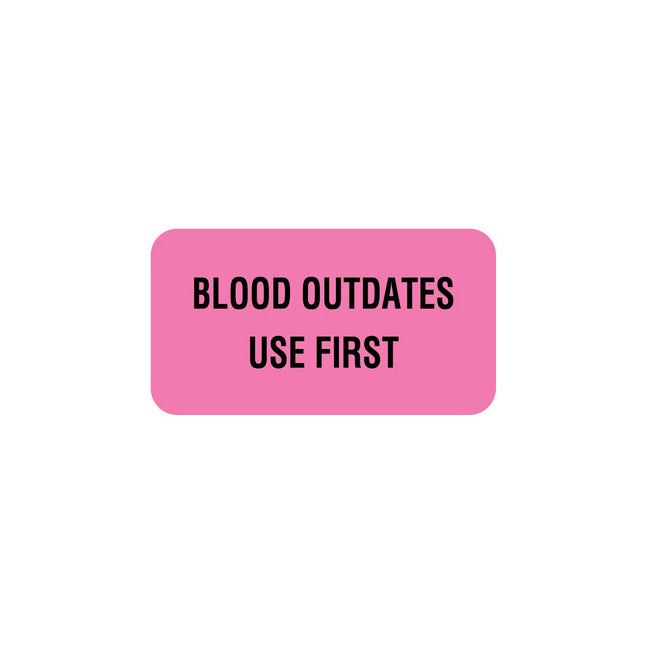 Medical Label, Blood Bank Communication, Fluorescent Pink