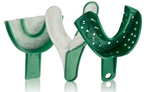 COE® Disposable Spacer Impression Trays – Perforated, Green, 12/Bag - 3Z Dental (4951915167789)