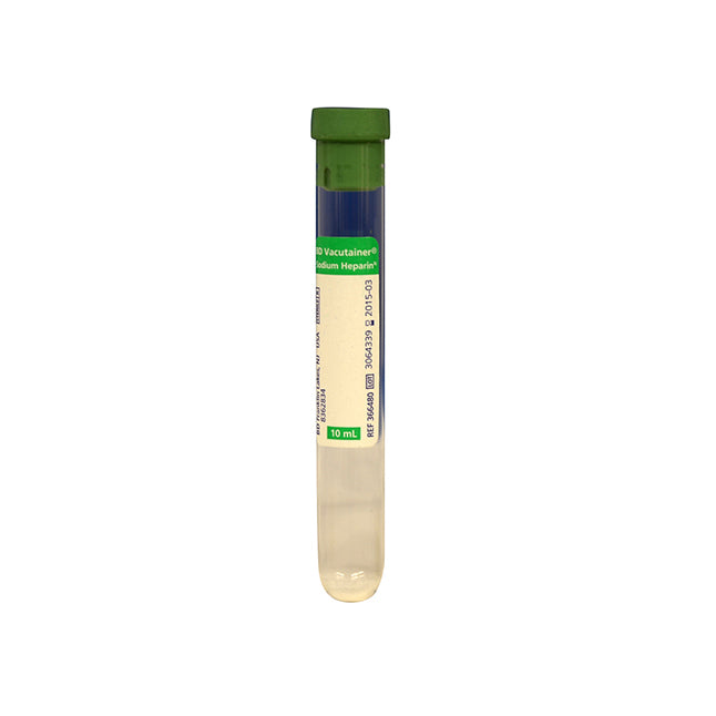 Vacutainer® Plasma Tube, Glass, Sodium Heparin