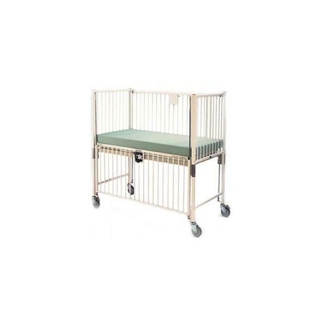 Infant Crib, Standard, Epoxy Finish, Flat Deck