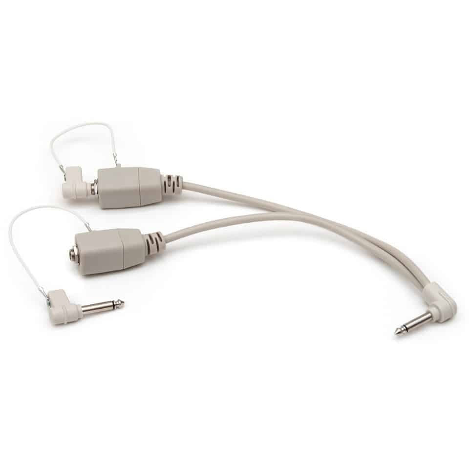 Call Cord Y Adapter, Dual, 0.25" Plug, 0.25"