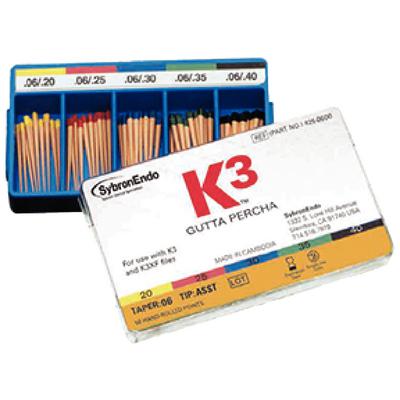 K3/K3XF Gutta Percha Points, 50/Pkg (4951857102893)