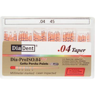 Dia-Pro ISO GT™ Taper Gutta Percha Points – MI.029, 60/Box - 3Z Dental