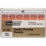 Gutta Percha Points – ISO Sized, Nonmarked, Spill-Proof and Slide, 120/Pkg - 3Z Dental