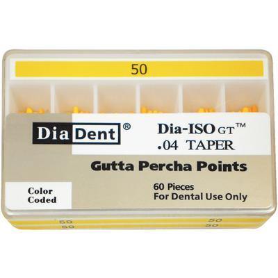 Dia-ISO GT™ Gutta Percha Points – 0.04 Taper, Slide Package 60/Box - 3Z Dental