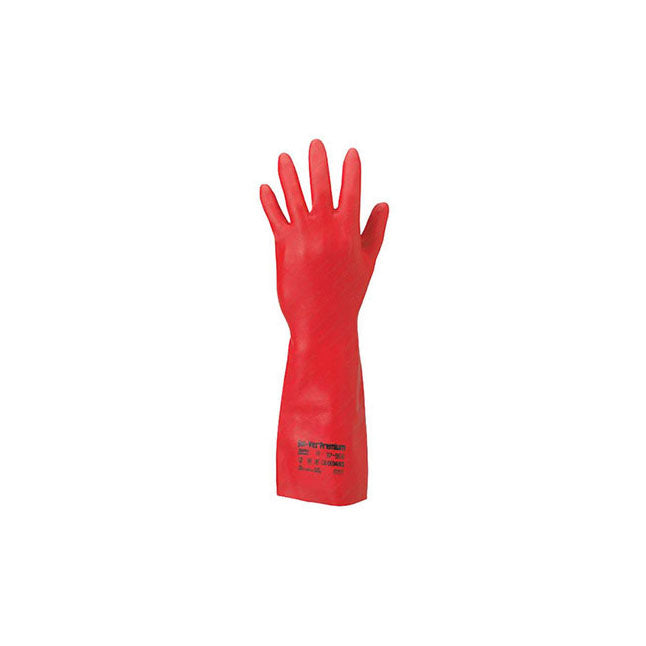 SOL-VEX® Protective Glove, Nitrile, Style 37-900, L15" Red