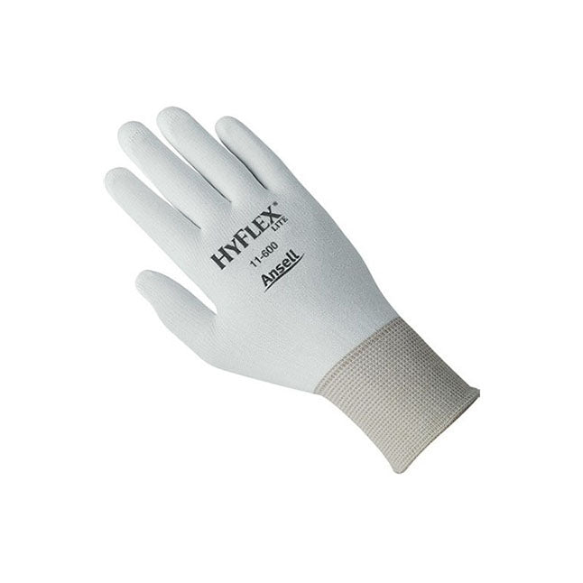 HyFlex® Industrial Glove, Polyurethane Coating, L210-260mm, Black/White